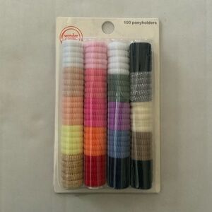 Kid’s wonder nation Assorted 100 Color Mini Spiral Hair Ties Pack